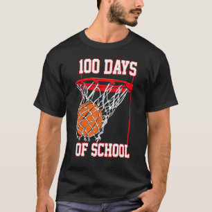 Camiseta 100 Días De Colegio Baloncesto Deporte Profesor Es