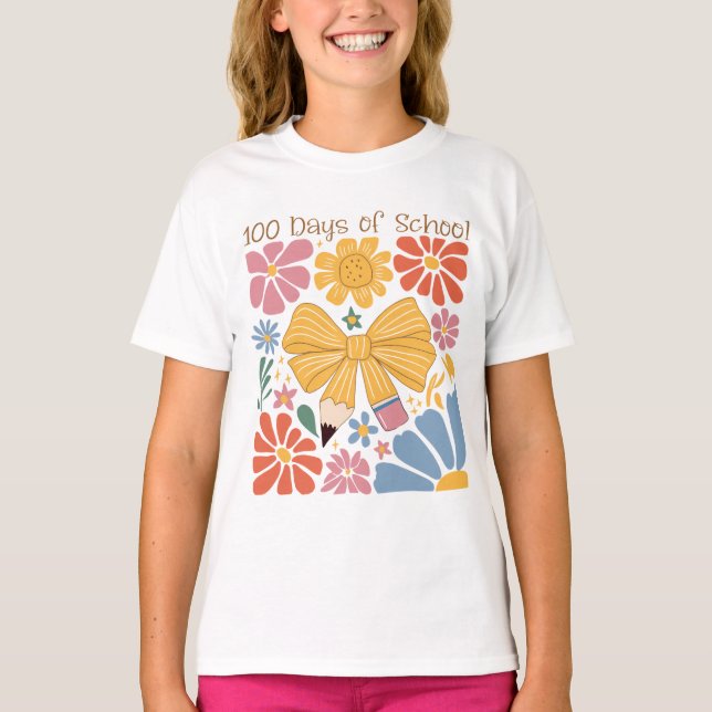 Camiseta 100 Días de Colegio Coquette (Anverso)