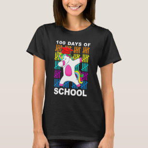 Camiseta 100 Días De Colegio Dabbing Unicorn 100 Días Intel