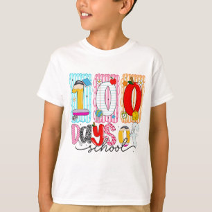 Camiseta 100 Días de Colegio Diseño Divertido y Colorido