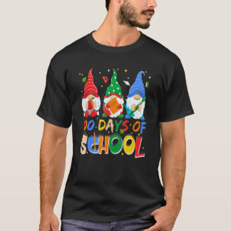 Camiseta 100 Días De Colegio Gnomo Divertido Aprendizaje Vi