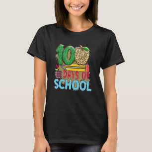 Camiseta 100 Días De Colegio Lápiz Apple Estudiante Profeso