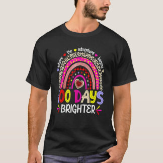 Camiseta 100 Días De Colegio Para Profesor Más Brillante Ar