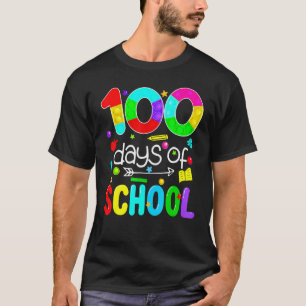 Camiseta 100 Días De Colegio Pop It Profesor Niños Niñas 