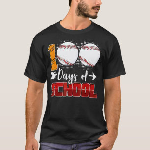 Camiseta 100 Días de Colegio Profesor de Béisbol Niños 100º