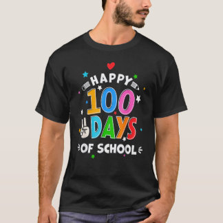 Camiseta 100 Días De Colegio Profesor Estudiante Divertido