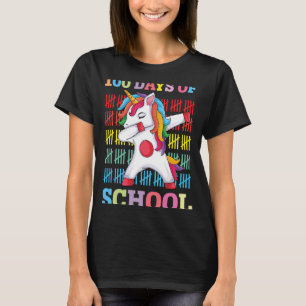 Camiseta 100 Días De Colegio Tee Unicorn 100 Días Más Intel