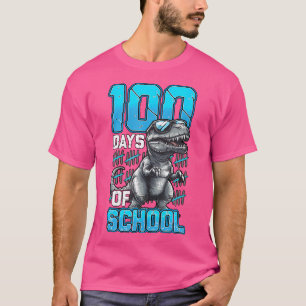 Camiseta 100 Días De Colegio Trex 100º Día De La Escuela Di