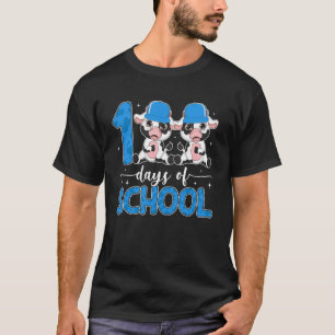 Camiseta 100 Días de Colegio Vacas 100 Días Estudiantes más