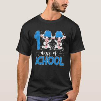 Camiseta 100 Días de Colegio Vacas 100 Días Estudiantes más