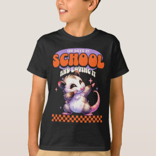 Camiseta 100 Días De Colegio Y Amo Dabbing Opossum