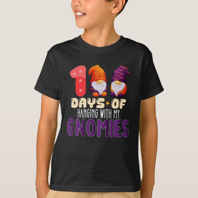 Camiseta 100 Días De Colgar Con Mi Escuela De Gnomies (Anverso)