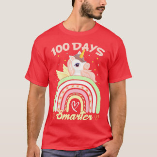 Camiseta 100 días de colorido obsequio a amantes de unicorn