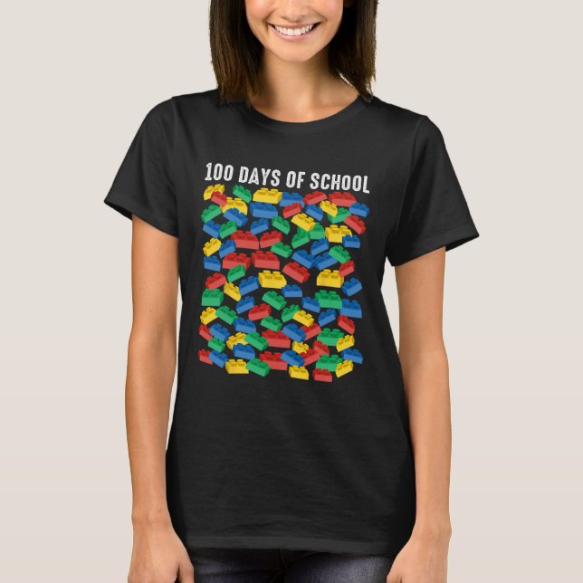 Camiseta 100 Días De Construcción Escolar Constructor Maest (Anverso)