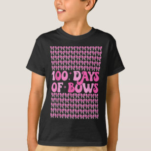 Camiseta 100 Días De Coqueta De Bows 100º Día De Bow Escola