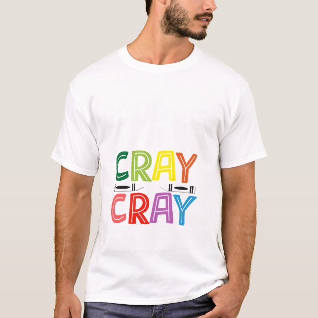 Camiseta 100 Días De Cray Cray Gracioso Día 100 De La Escue (Anverso)