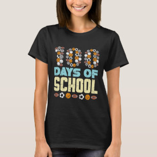Camiseta 100 Días De Deporte Escolar En El Fútbol