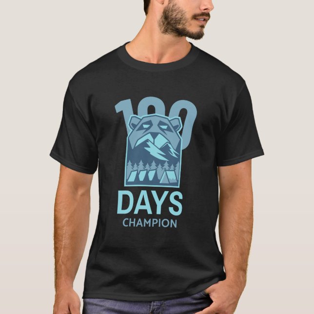 Camiseta 100 días de desafío campeón de 100 días (Anverso)