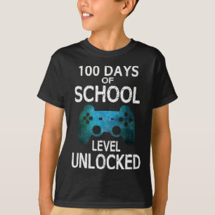 Camiseta 100 Días De Desbloqueo Del Nivel De Videojuegos De