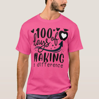 Camiseta 100 días de diferencia 100 días de escuela
