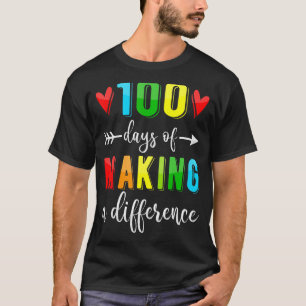 Camiseta 100 días de diferencia 100 días en la escuela
