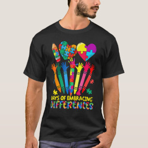 Camiseta 100 Días De Diferencias Concienciación Sobre El Au