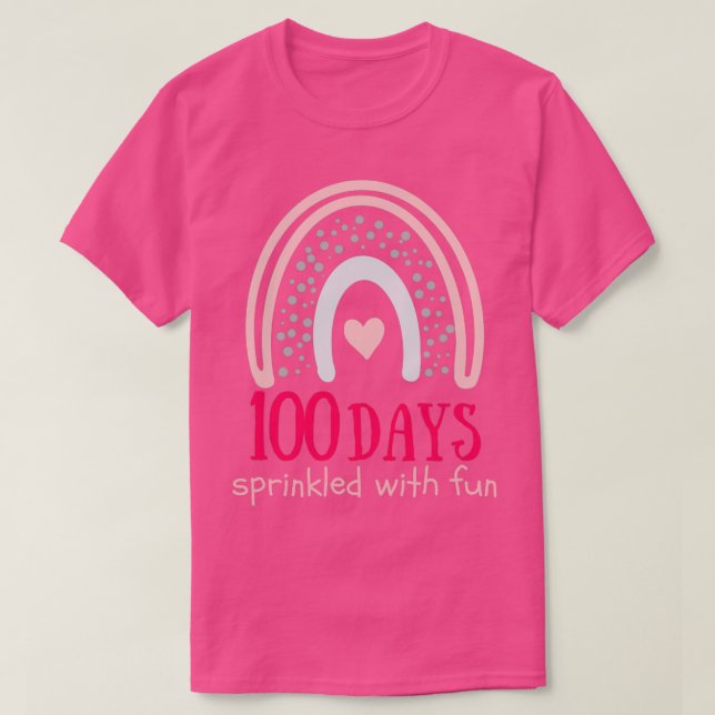 Camiseta 100 días de diseño de chicas escolares 1 (Diseño del anverso)