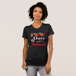 Camiseta 100 días de diseño de la escuela