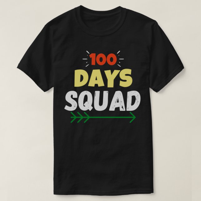 Camiseta 100 días de diversión, 100 días de regalo escolar (Diseño del anverso)