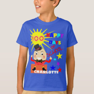 Camiseta 100 Días De Diversión Escolar Humpty Dumpty Pers