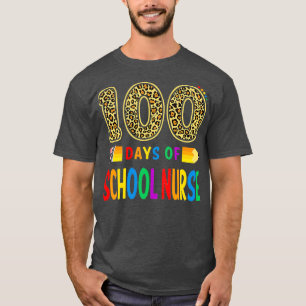Camiseta 100 Días De Enfermería Escolar, Profesor O Estudia