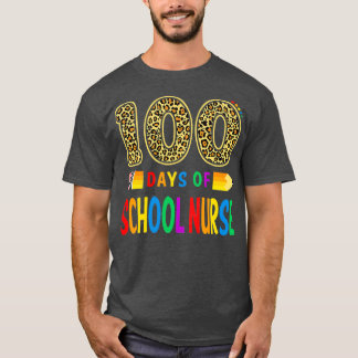 Camiseta 100 Días De Enfermería Escolar, Profesor O Estudia