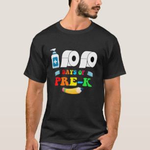 Camiseta 100 Días De Enmascaramiento Escolar Preescolar Car