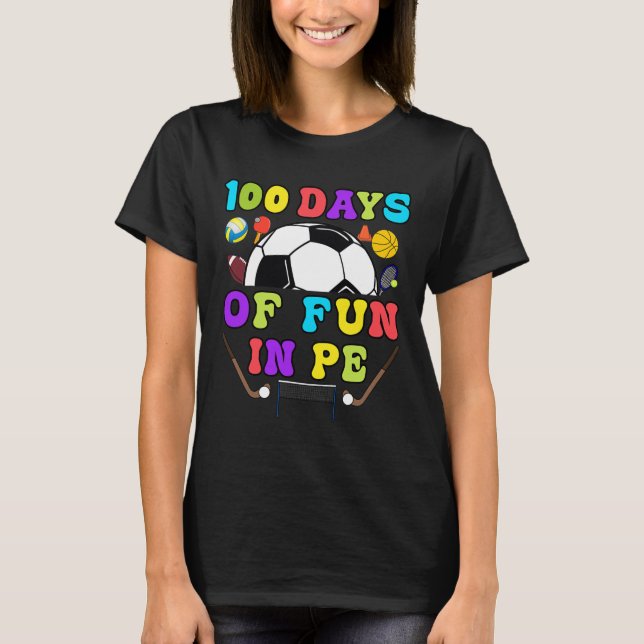 Camiseta 100 Días De Enseñanza De Educación Para Profesores (Anverso)