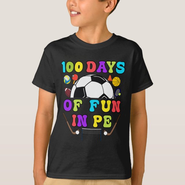 Camiseta 100 Días De Enseñanza De Educación Para Profesores (Anverso)