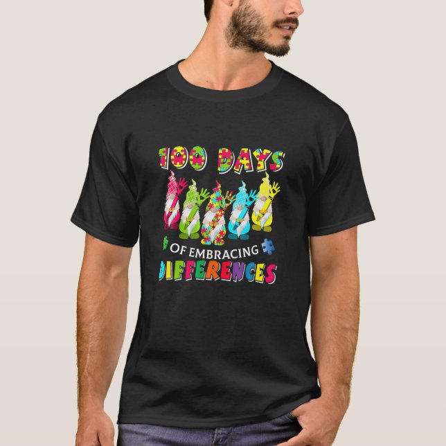 Camiseta 100 Días De Enseñanza Diferencias (Anverso)