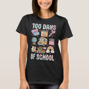 Camiseta 100 Días De Enseñanza Escolar Niños 100 Días De