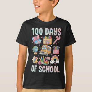 Camiseta 100 Días De Enseñanza Escolar Niños 100 Días De