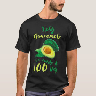 Camiseta 100 Días De Enseñanza Escolar Regalo Guacamole