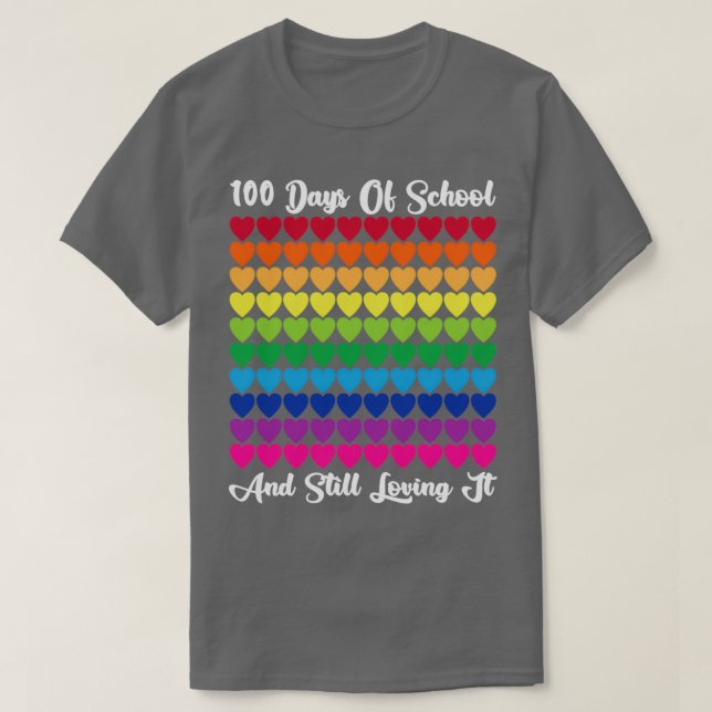 Camiseta 100 Días De Enseñanza Y Aún Amando A Su Profesor O (Diseño del anverso)
