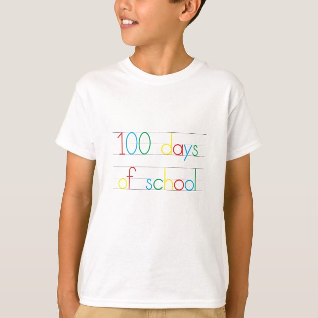 Camiseta 100 días de escolares (Anverso)