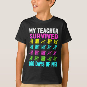 Camiseta 100 Días De Escolares Chicas De Camisas Niños 100 