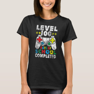 Camiseta 100 días de escolaridad completados Gamer Boy Leve