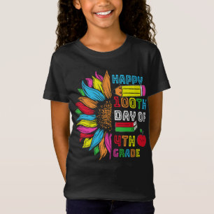 Camiseta 100 días de escolaridad, grado 4