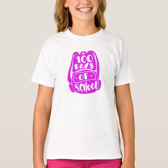Camiseta 100 días de escuela (Anverso)