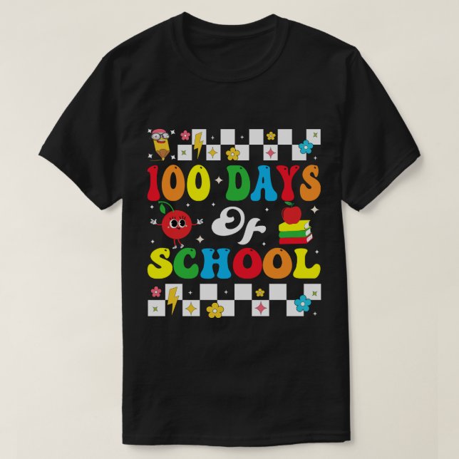 Camiseta 100 Días De Escuela (Diseño del anverso)