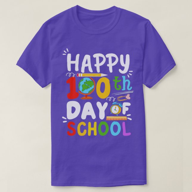 Camiseta 100 días de escuela (Diseño del anverso)