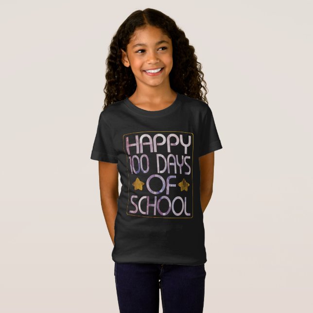 Camiseta 100 días de escuela (Anverso completo)