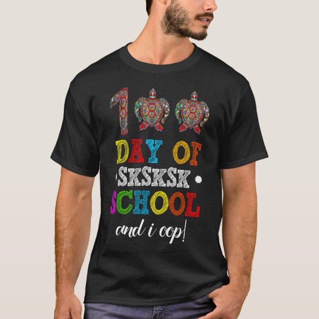 Camiseta 100 días de escuela (Anverso)