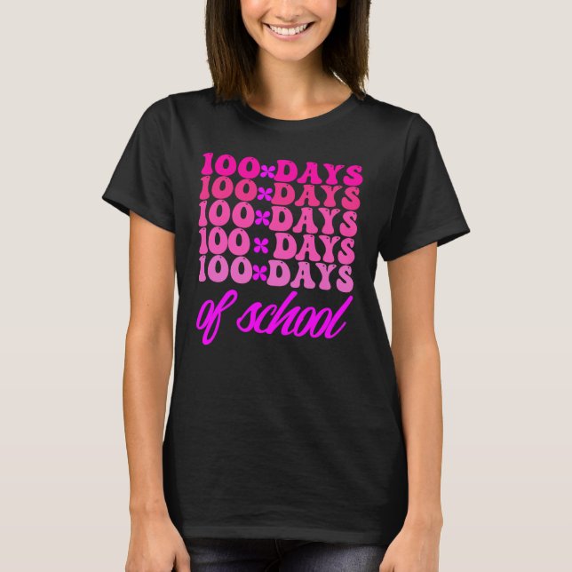 Camiseta 100 días de escuela (Anverso)